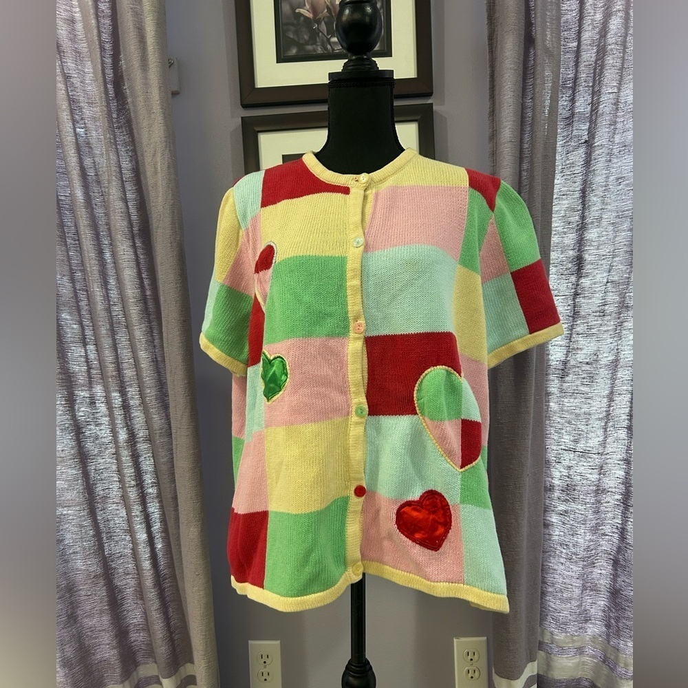 Vintage Breckenridge Patch Heart Cardigan